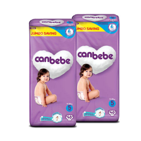 Canbebe Jumbo Baby Diaper - Size 5-XL - 46 Pcs