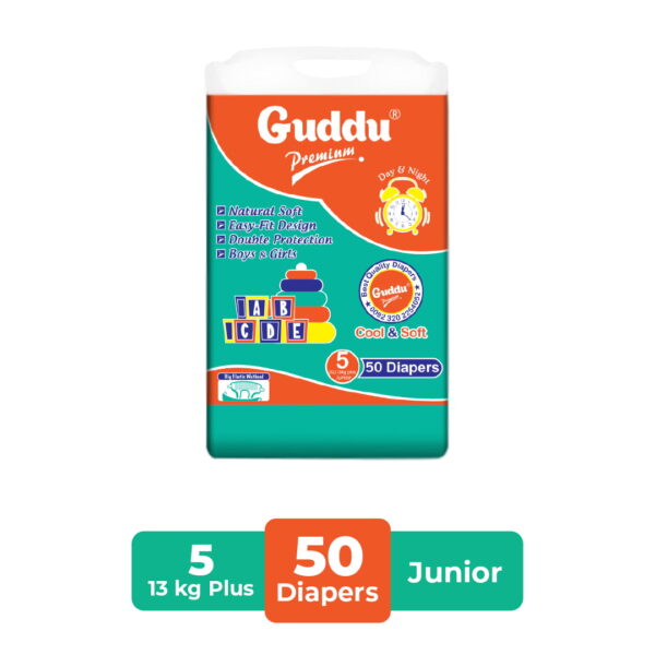 Guddu Diaper 50 Pcs - Size XL-5