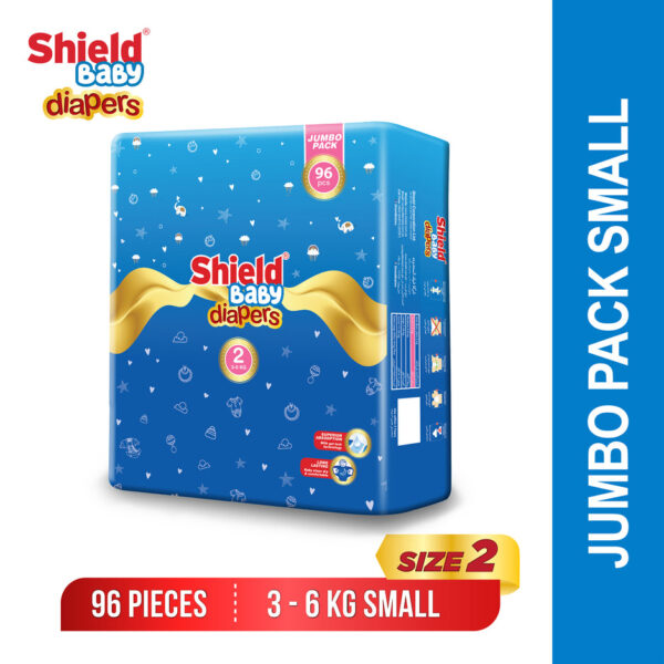 Shield Diaper 96 Pcs Mega Jumbo Pack | Size Small-2