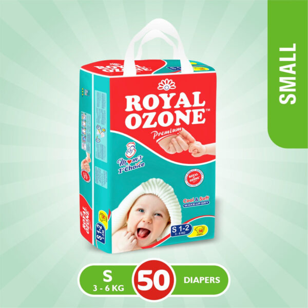 Royal Ozone Diaper | 50 Pcs Budget Pack Size Small-2