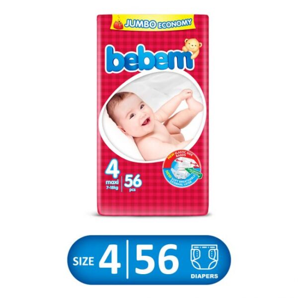 Bebem Jumbo Pack Maxi Size 4 Large 56Pcs