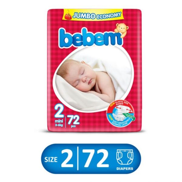 Bebem Jumbo Pack Mini Size Small- 2 72Pcs