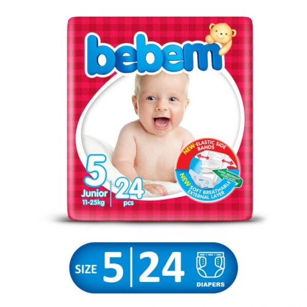 Bebem Diaper Twin Mini 24 Pcs Size XL-5