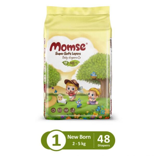 Momse Diapers Economy Pack Newborn 48 Pcs