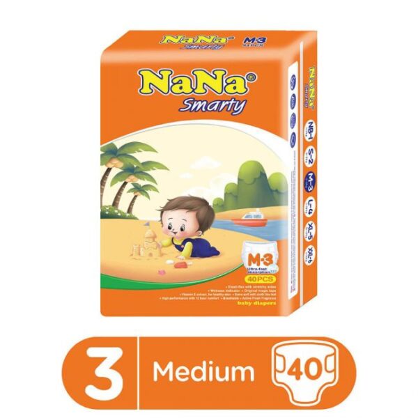 Nana Smarty Diaper 40 Pcs Economy Pack in Size Medium-3