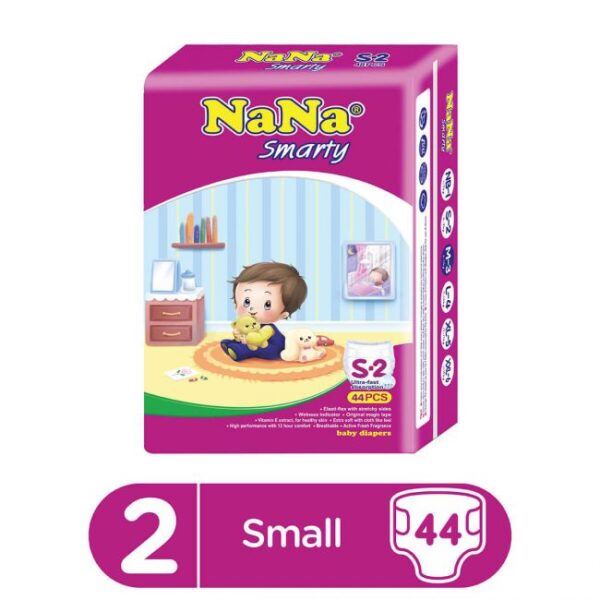 Nana Smarty Diaper 44 Pcs Economy Pack Size Small 2