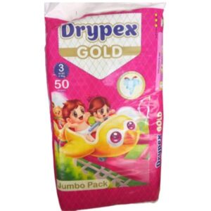 DryPex Gold Diaper 50 Pcs Budget Pack Size Medium 3