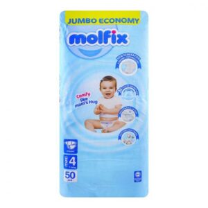 Molfix Baby Diaper Jumbo Economy - Size 4 (Maxi) Large - 50 Pcs