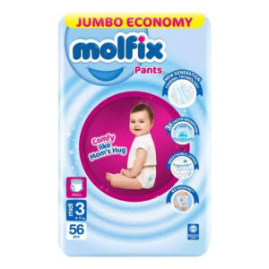 Molfix Baby Pants Jumbo - Size 3 (Midi) Medium - 56 Pcs