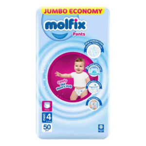 Molfix Baby Pants Jumbo - Size 4 (maxi) Large - 50 Pcs