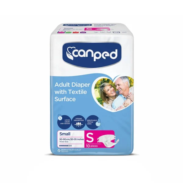 Canpad Adult Diapers 10 Pcs - Small Size