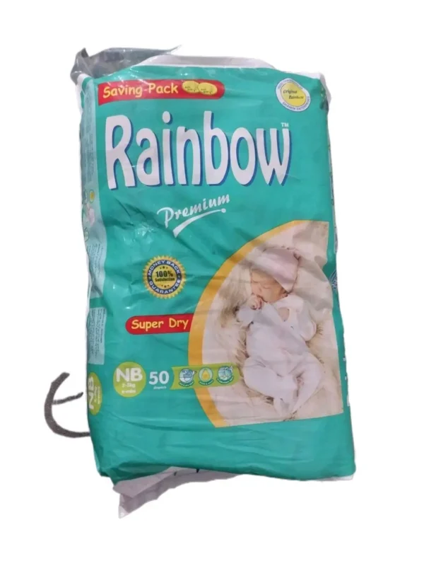 Rainbow Diapers 50 Pcs Budget Pack Size Newborn (1)