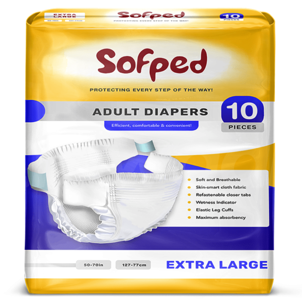 Sofped Adult Diapers 10 Pcs - Extra Large