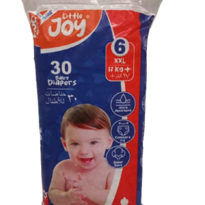 Little Joy Baby Diaper Economy Pack | Size XXL-6 | 30 Pcs