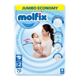 Molfix Baby Diaper Jumbo Economy - Size 2 (Mini) Small – 70 Pcs