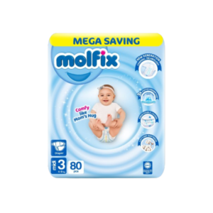 Molfix Mega Baby Diaper - Size 3 (midi) medium - 80 Pcs