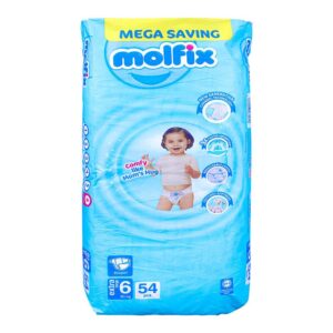 Molfix Mega Baby Diaper - Size 6 (Extra) XXL - 54 Pcs