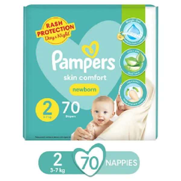 Pamper Baby Diapers (Size 2 Small, 70 Pcs)